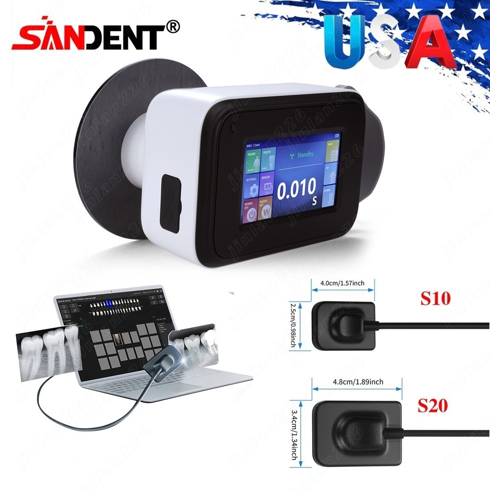 Dental X Portable Rays Digital Machine Rayos+Shield / Digital Sensor Size 1/2