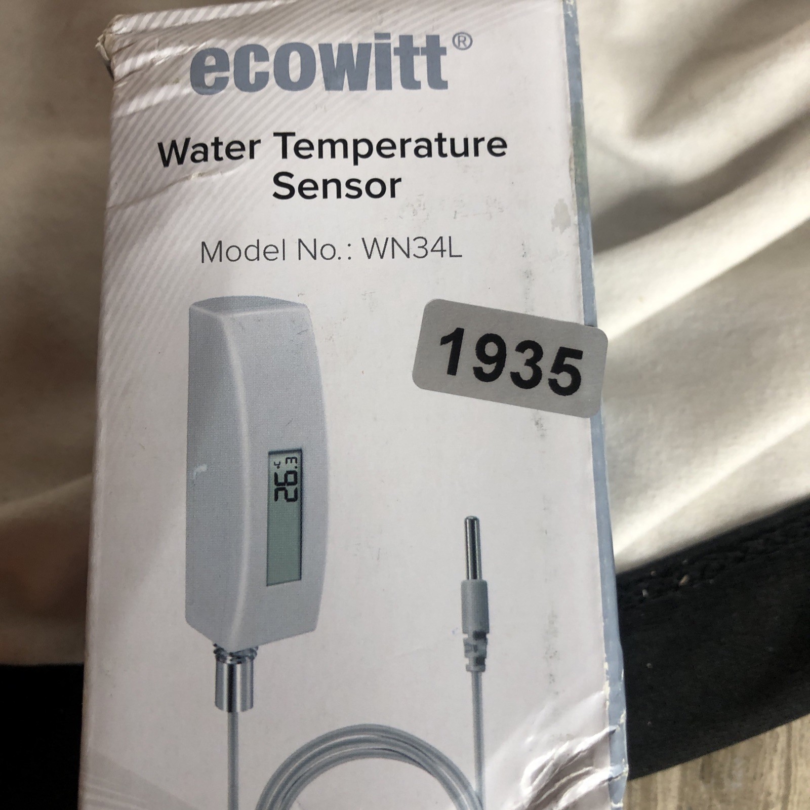 Digital Pool Thermometer with LCD Display, Waterproof Water Temperature Sensor