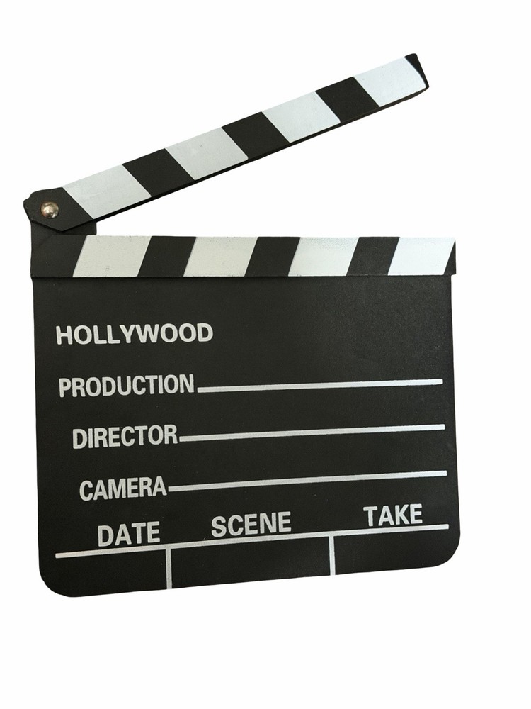 hollywood clapperboard blackboard