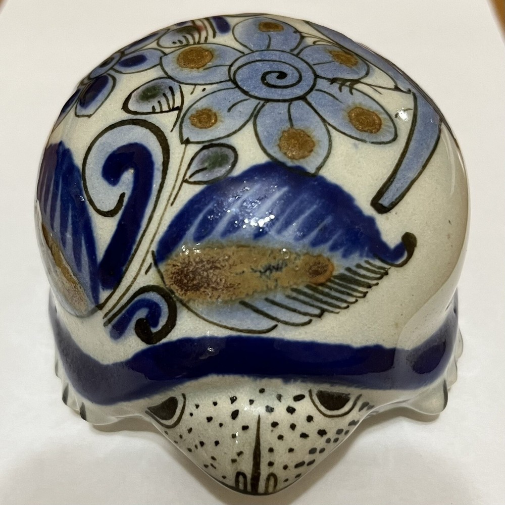 Ceramic Handmade Decorative Turtle Mexico Folk Art