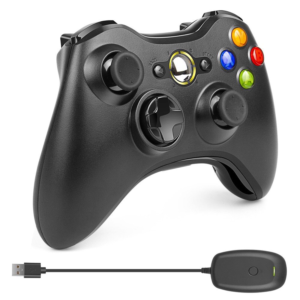Wireless Controller For Microsoft Xbox 360/ 360Slim/ 360E, PC Windows 11/10/8/7