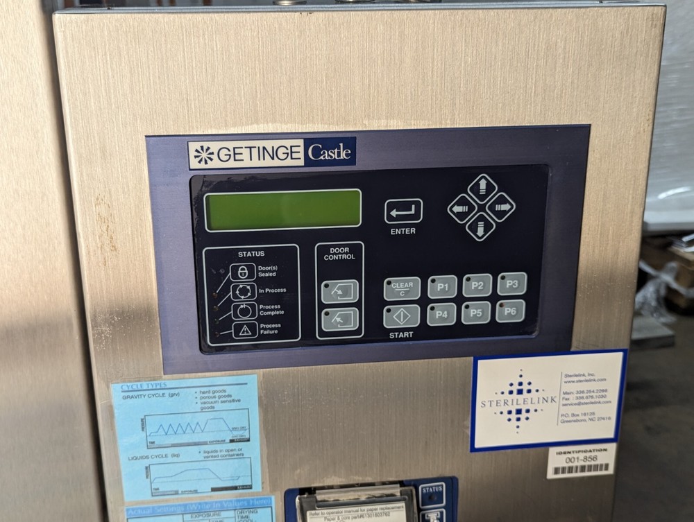 Getinge Castle 123LS Multitherm Gravity Steam Sterilizer Autoclave