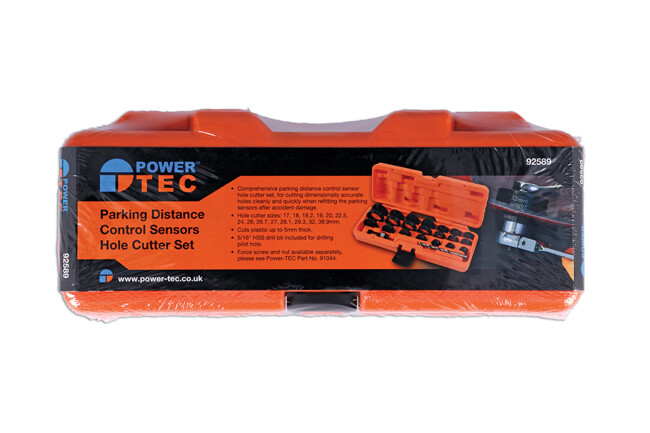 PowerTEC Pro Parking Sensor Distance Control Hole Cutter Tool Set 17- 38.9mm
