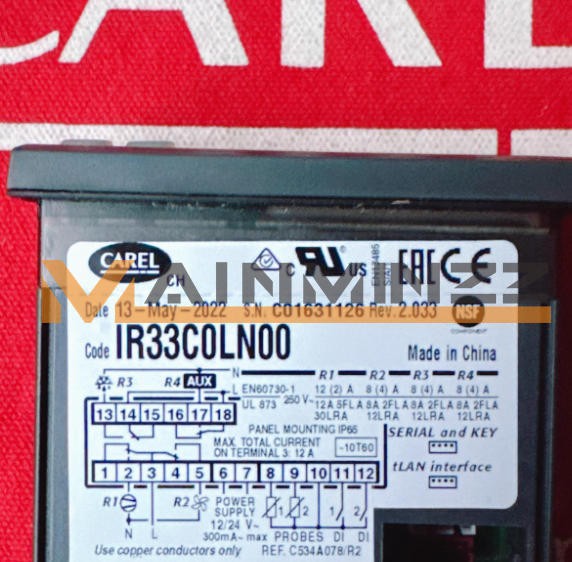 One New CAREL IR33C0LN00 Temperature Controller
