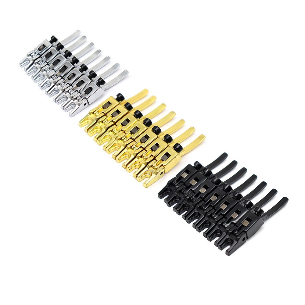 7 Strings Electric Guitar Tremolo Bridge Double Locking String Saddles-3 Colors