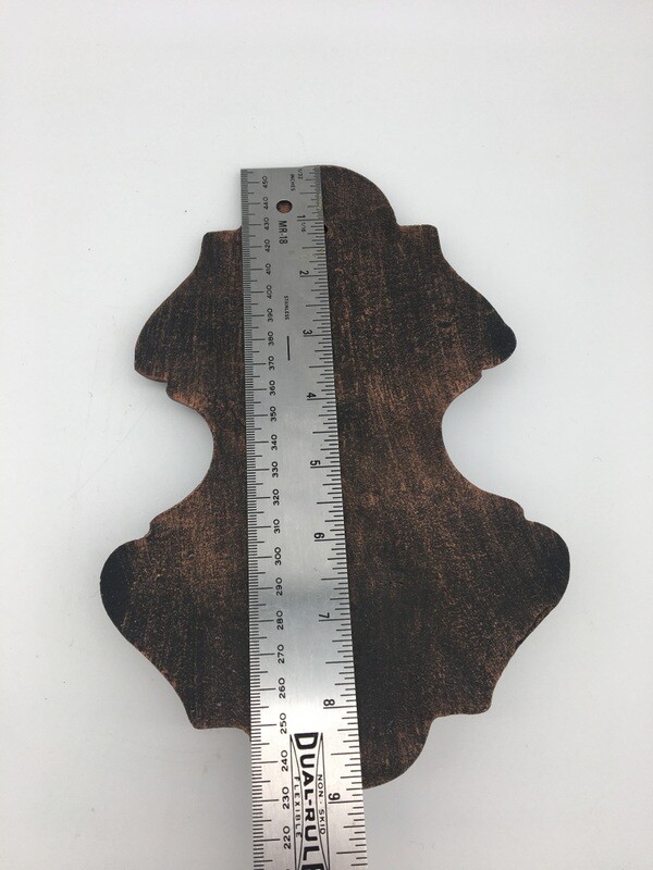 Door Knocker Large Cast Iron Scroll Shell Design Cast Iron Copper Finish