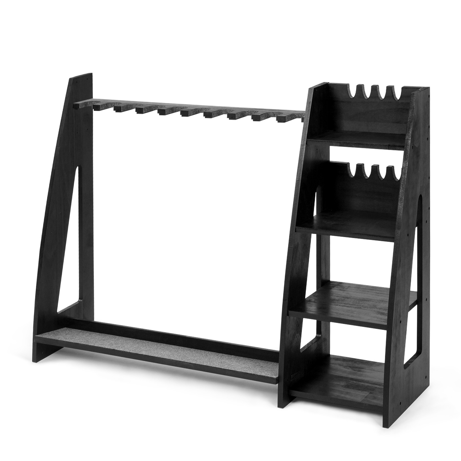 Wooden Gun-Rack Rifle + Pistol Standing Rack Indoor & Outdoor Display