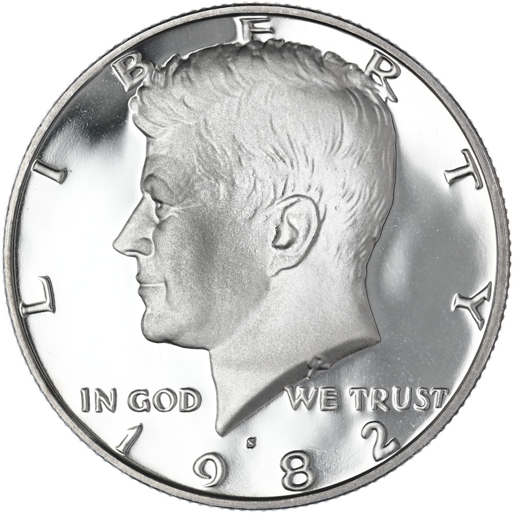 1982 S Kennedy Half Dollar Gem DCam Proof CN-Clad