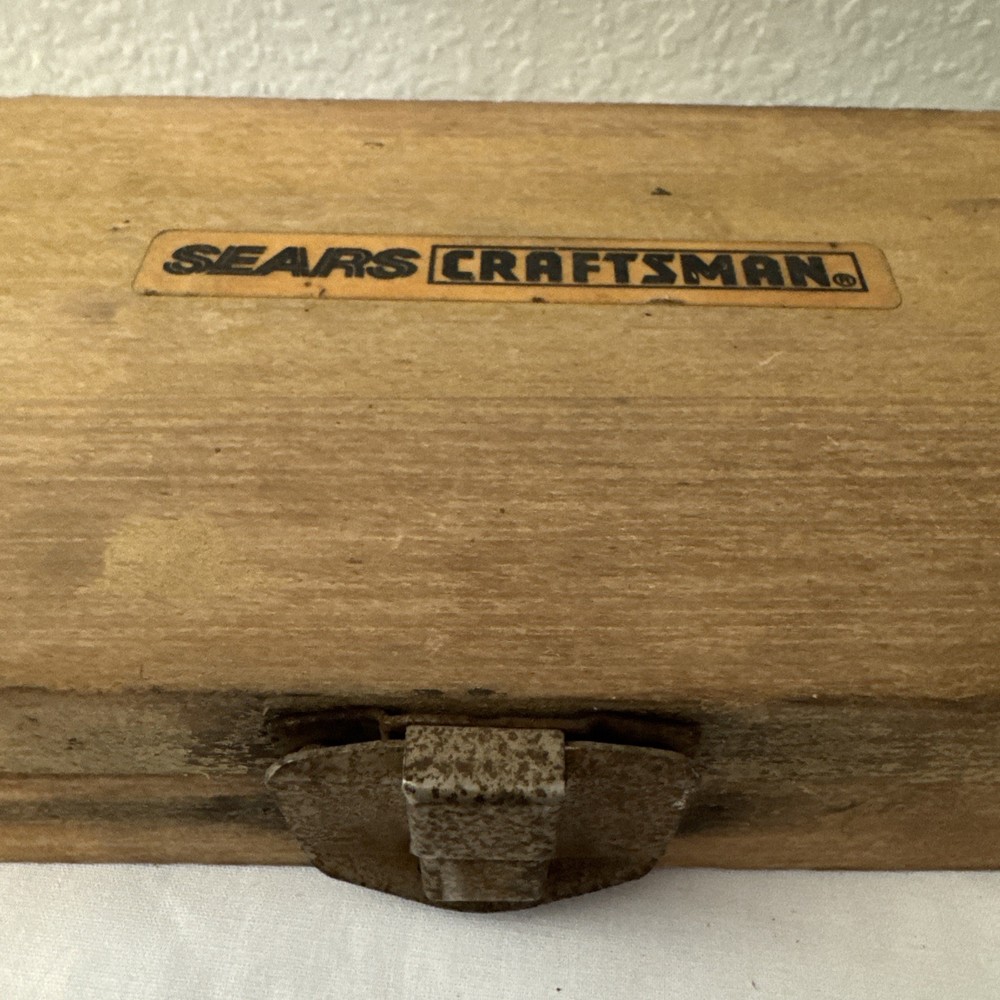 VINTAGE SEARS CRAFTSMAN DEPTH MICROMETER INDICATOR PRECISION MEASURING TOOLS.