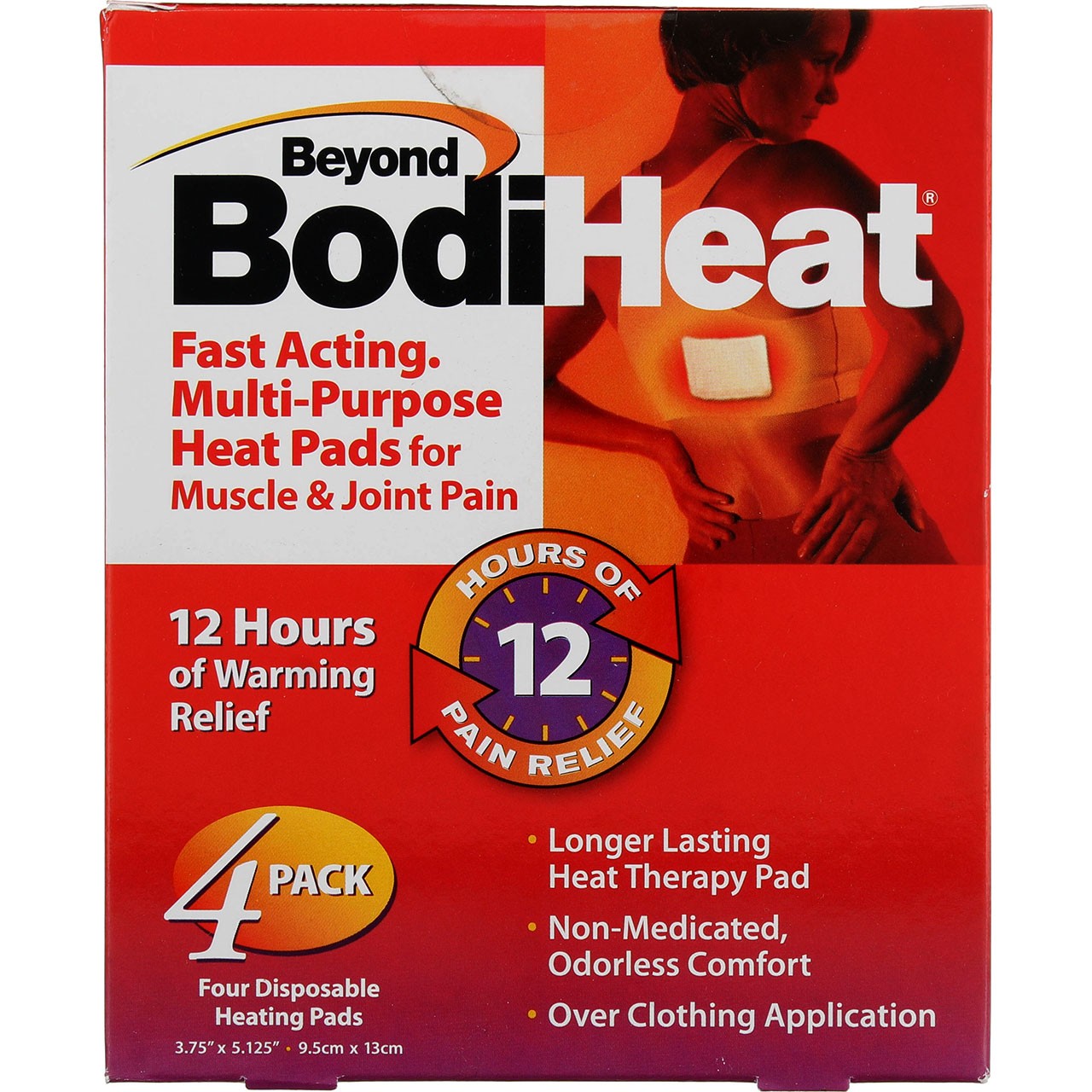 4 Pack Beyond BodiHeat Heat Pads, 4 Ct