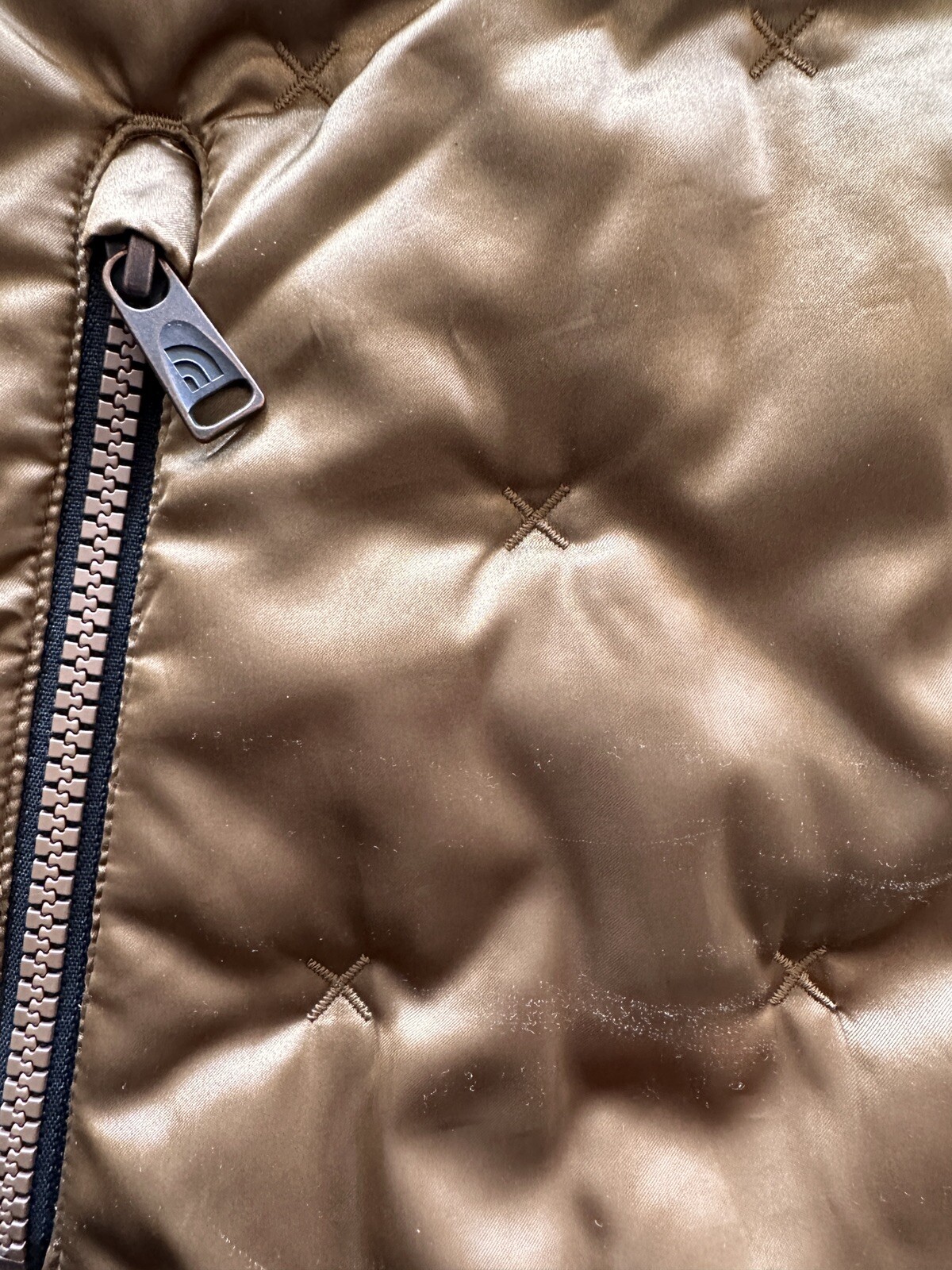 Girls Metallic Copper The North Face Puffer Jacket - Sz M 10-12