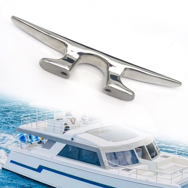 10 Inch 316 Stainless Steel Mooring Cleat Mooring Anchor Deck Cleat for Boat [