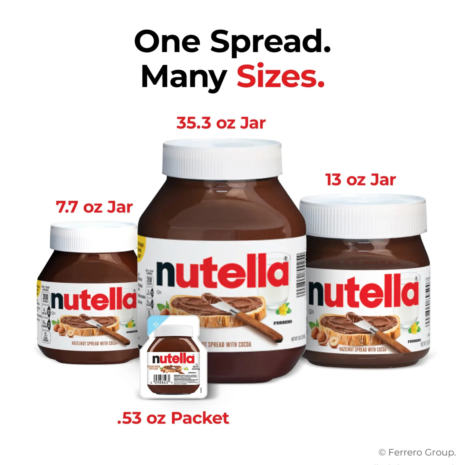 Nutella Hazelnut Spread with Cocoa for Breakfast, 33.5 oz Jar , Free Shipping