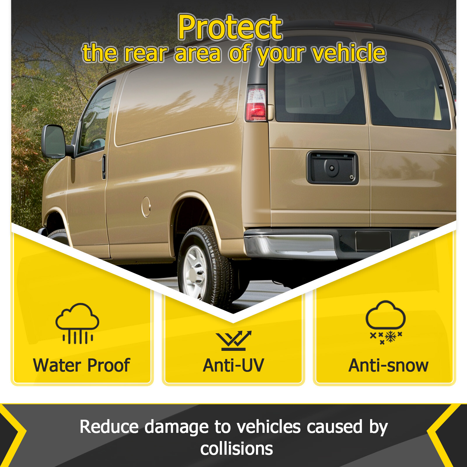 For Chevy Express 2500 3500 1996-2023 Quarter Panel Extension Driver Side Rear