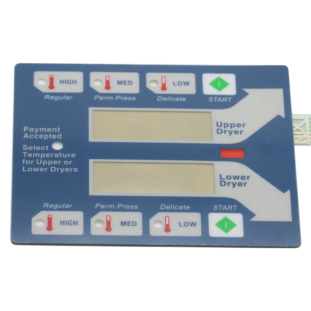 for Dexter Blue Touch Pad Dryer Green Start Square 9801-059-006 - 5Pack