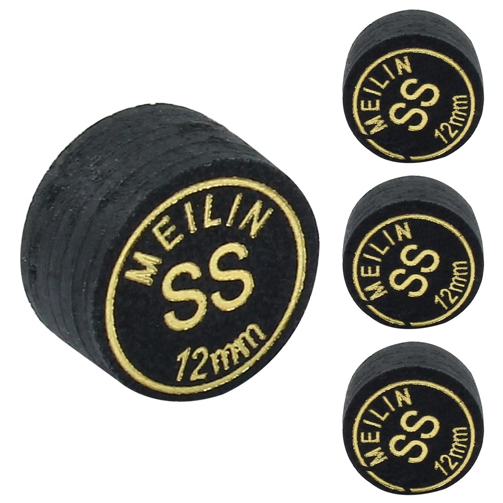 HOW Pool Cue Tips 4 PCS 12mm Billiard Accessories for Snooker Pool Cues