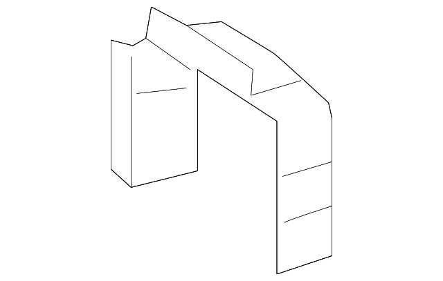 Passenger Side Front Compartment Inner Side Rail Front Reinforcement (23258728)