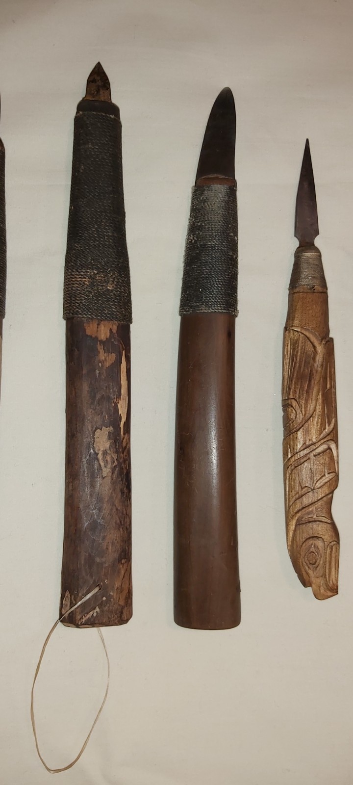 Northwest Coast, old carving tools (rare). 19th / early 20th c.