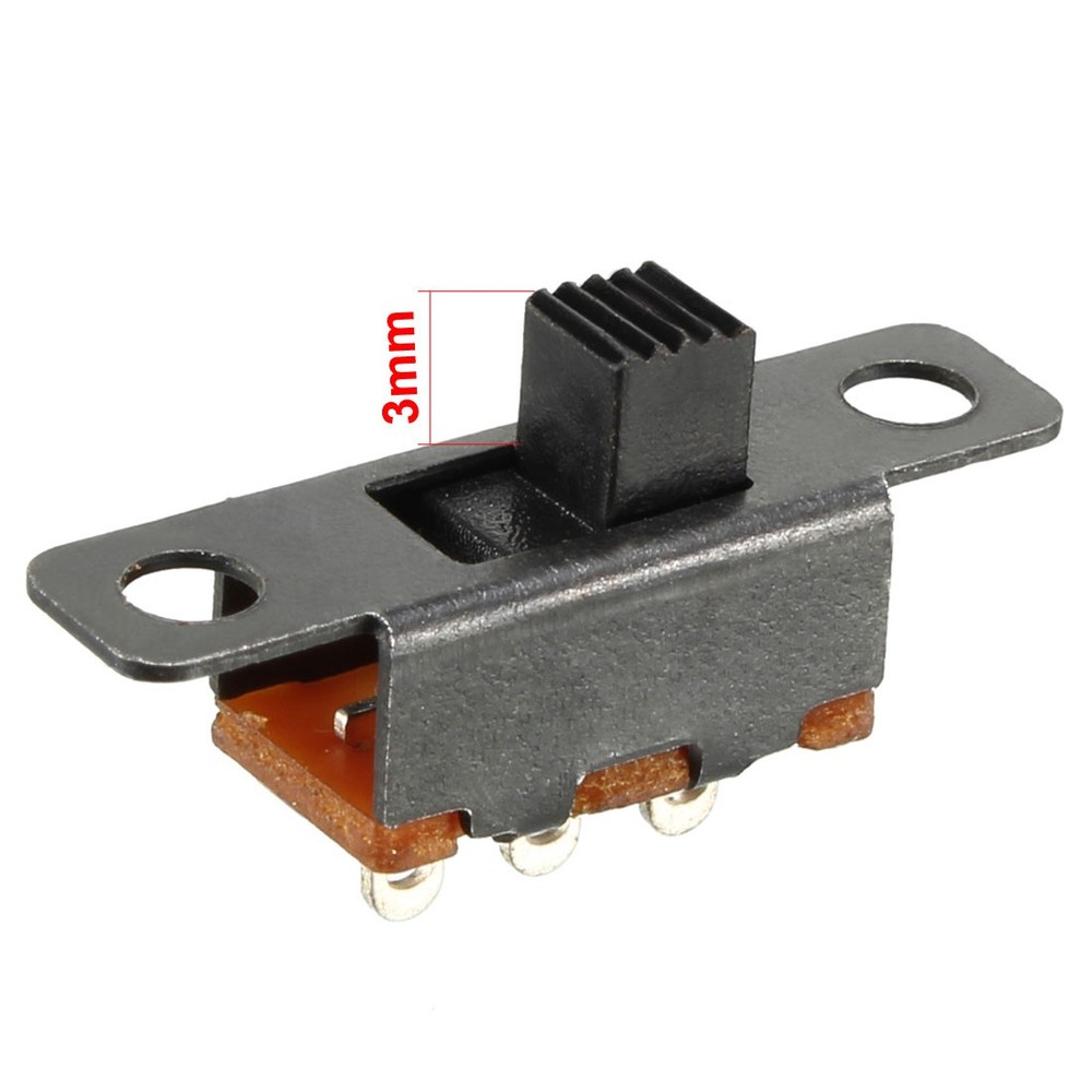 40pcs. 3mm Vertical Slide SPDT Switch 3 Terminal PCB Panel Hitch