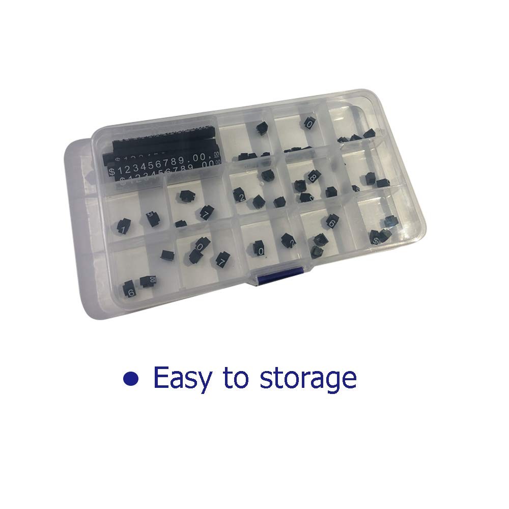 Price Tag Cube Adjustable Assembly Number Angled Pricing Medium, Black