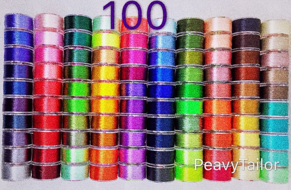 Bobbin Buddies 50pcs Thread Organizer Matching Thread Spools Together 25+25