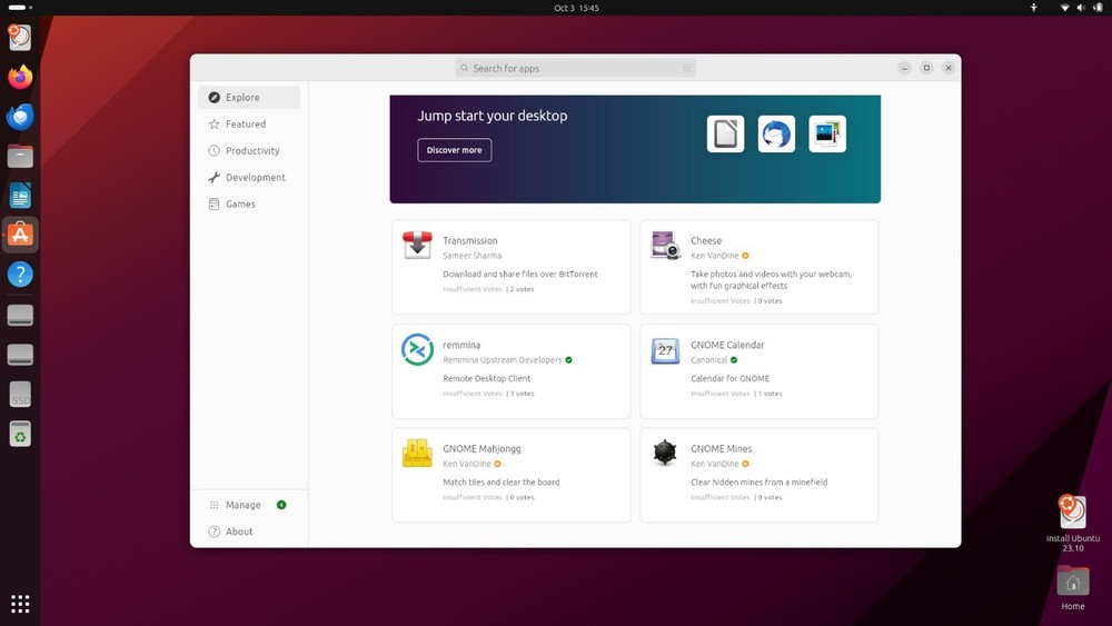 Linux Ubuntu 23.10 - 16 GB BOOTABLE USB