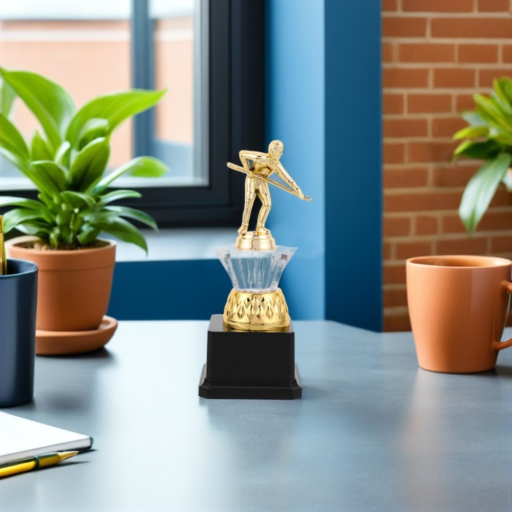 Pool Table Trophy Billiards Award Cup Player Statue