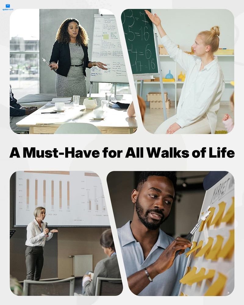 2 Pcs Telescopic Teachers Pointer Mini Retractable Finger Black