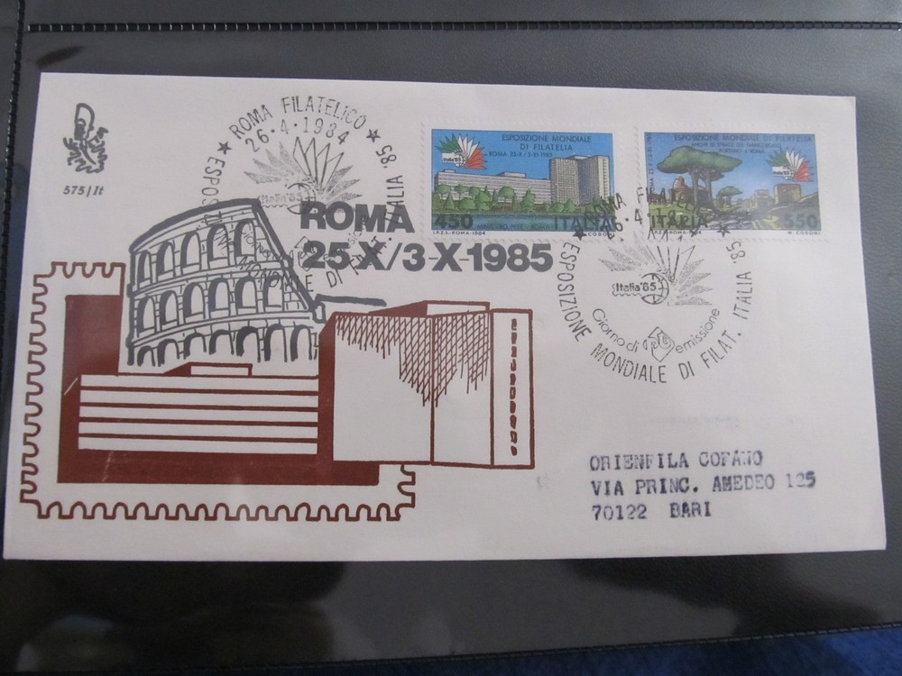 Italy 1984 FDC LR120F86