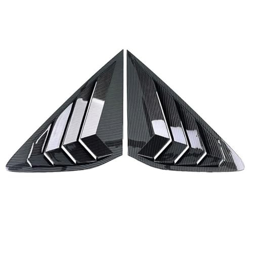 Rear Side Window Louvers Compatible with Hon-da Accord 2023-2025 Carbon Pattern