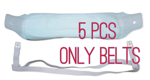 5X Belts for Sanitary Pad Model loop strap with soft (only belts Elastic)