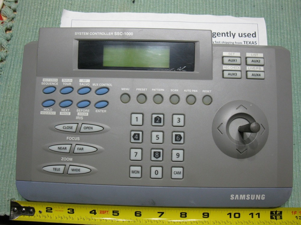 Samsung  PTZ  System Controller Keyboard Joystick SSC-1000