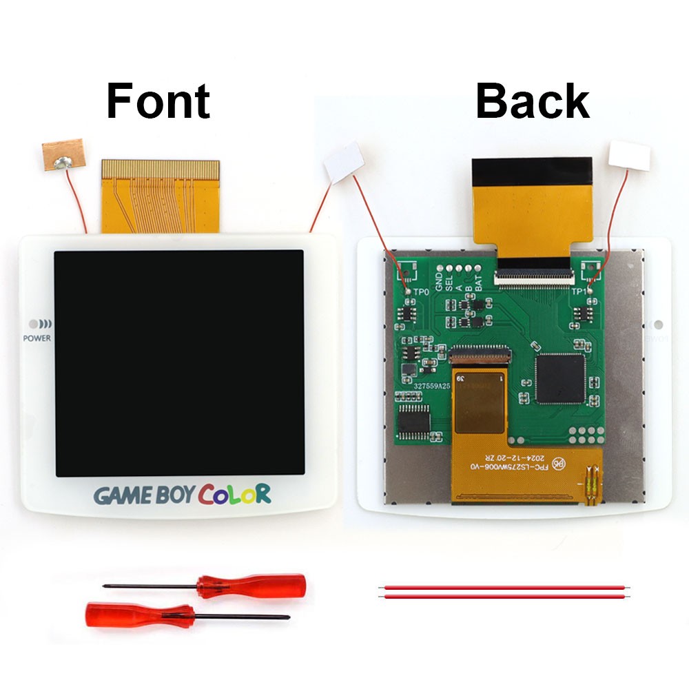 For Gameboy Color GBC 2.8" Laminated IPS LCD Backlight Retro Pixel KIT W/ Shell