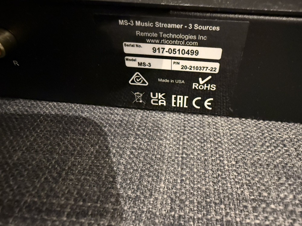 RTI MS-3 3-Source Media Streamer p173
