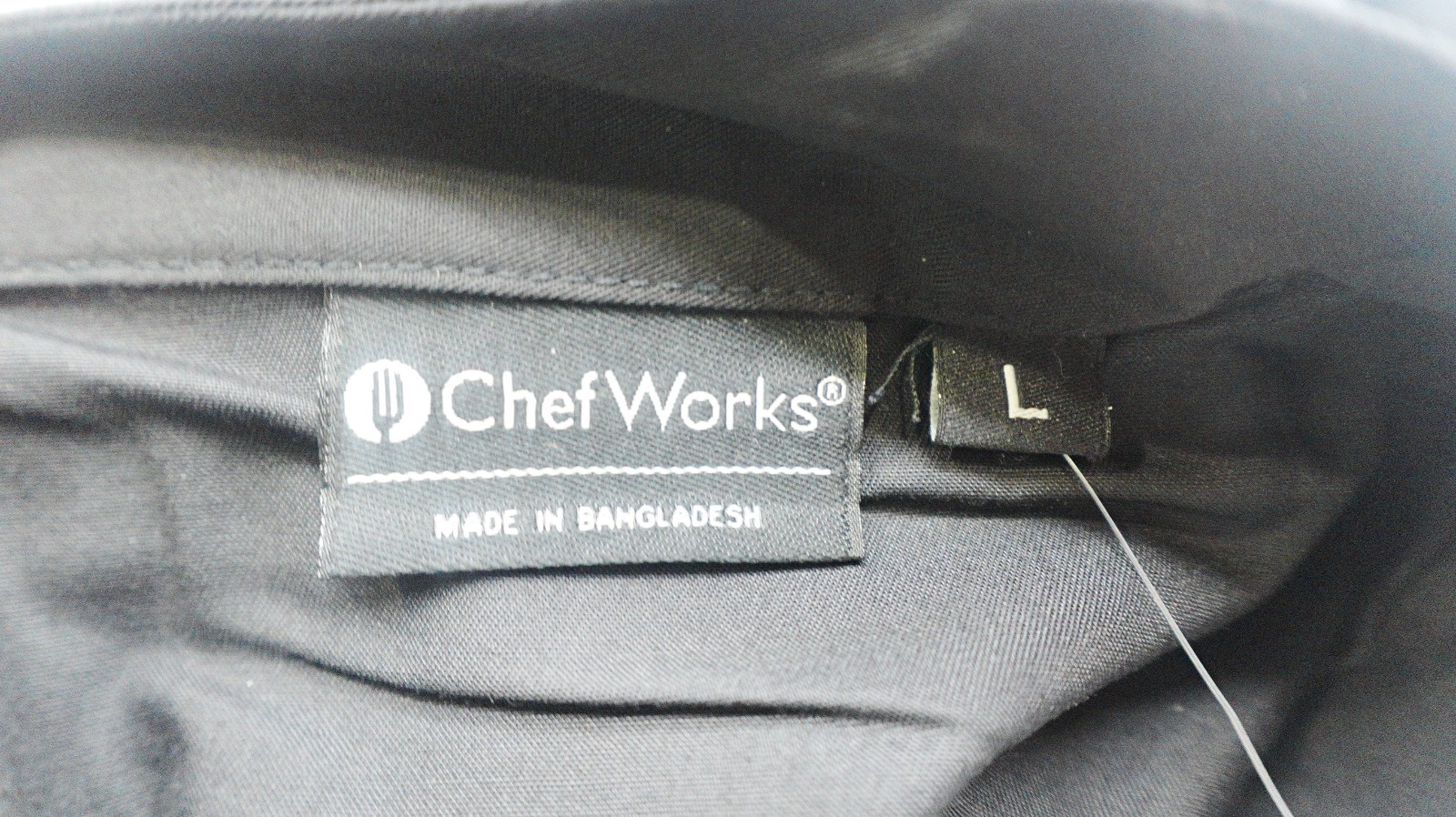 Chef Works Men's Lansing Chef Coat Black Large New Professional Kitchen Jacket