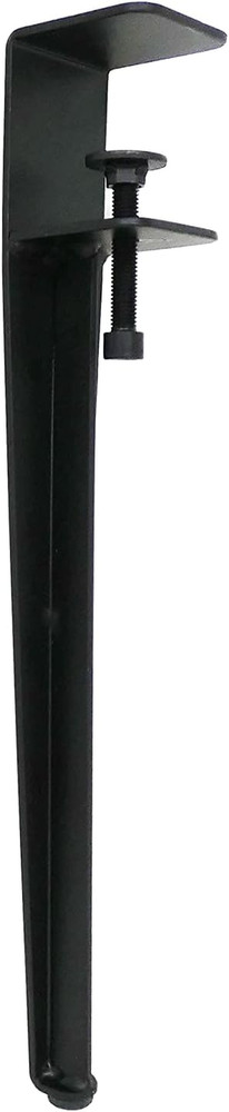 Adjustable 16" Table Clamp Legs - Black, Perfect for Versatile Setup
