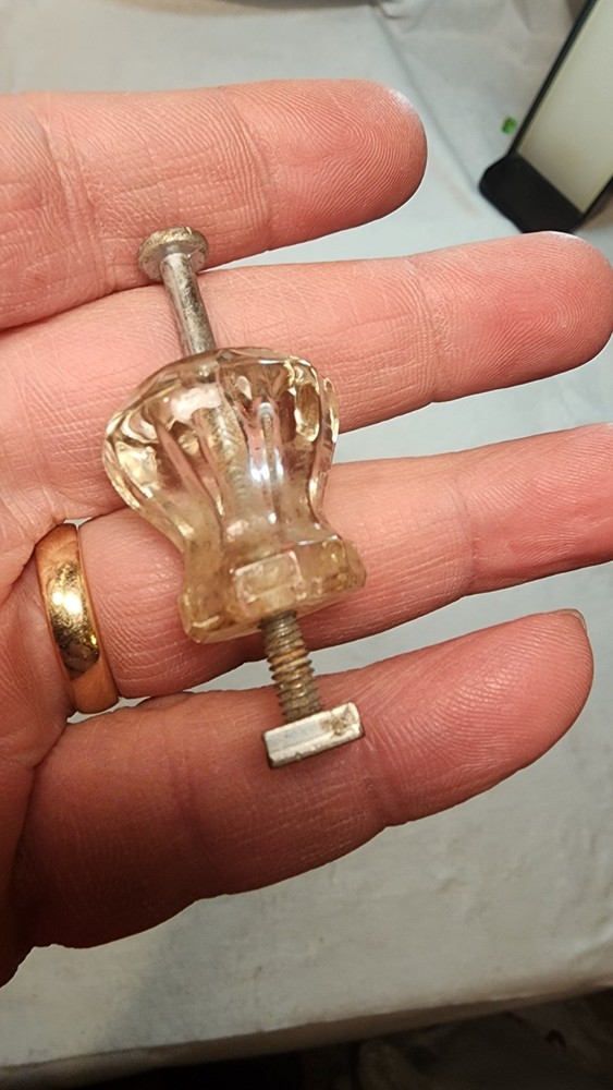VintageSmall Glass Cabinet Knobs Drawer Pull Hardware