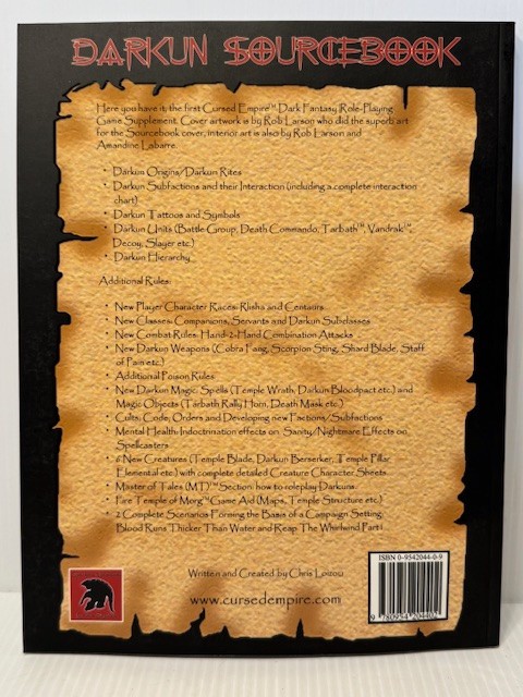 Cursed Empire Darkun Sourcebook Second Edition RPG Spartans Unleashed