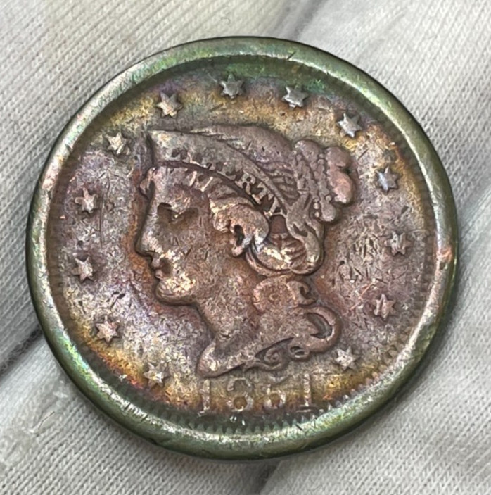 1851 US One Large Cent Coin
