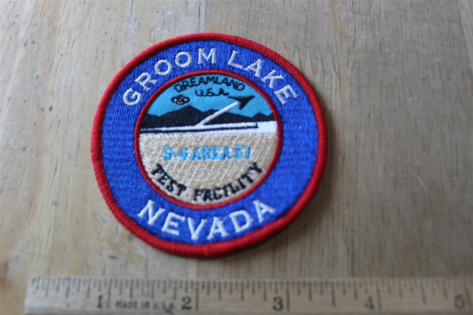 GROOM DRY LAKE TEST FACILITY PATCH S-4 AREA 51 / DREAMLAND USA
