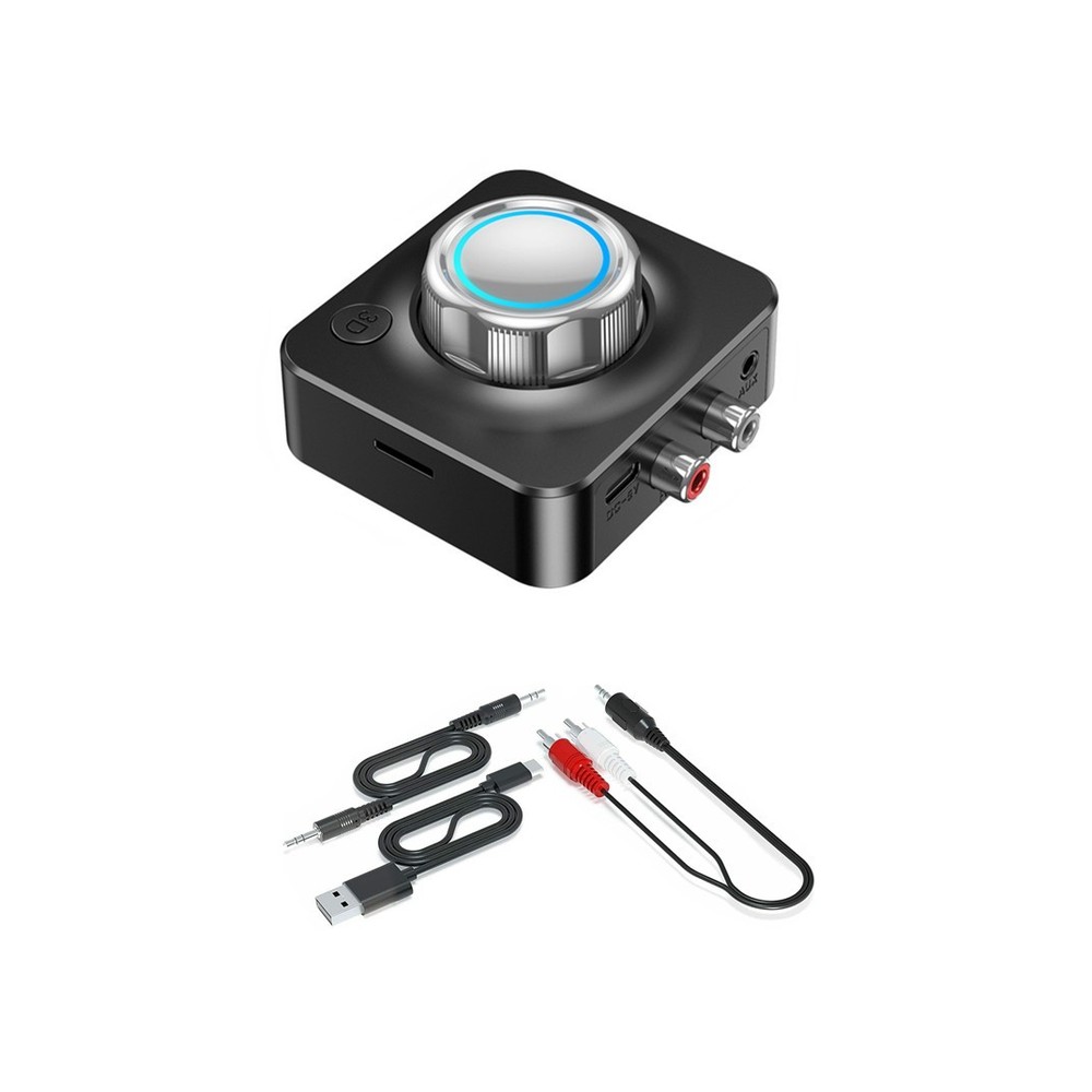 2-in-1 Wireless Bluetooth V5 Aux Audio Receiver Receiver TF Card Reader E
