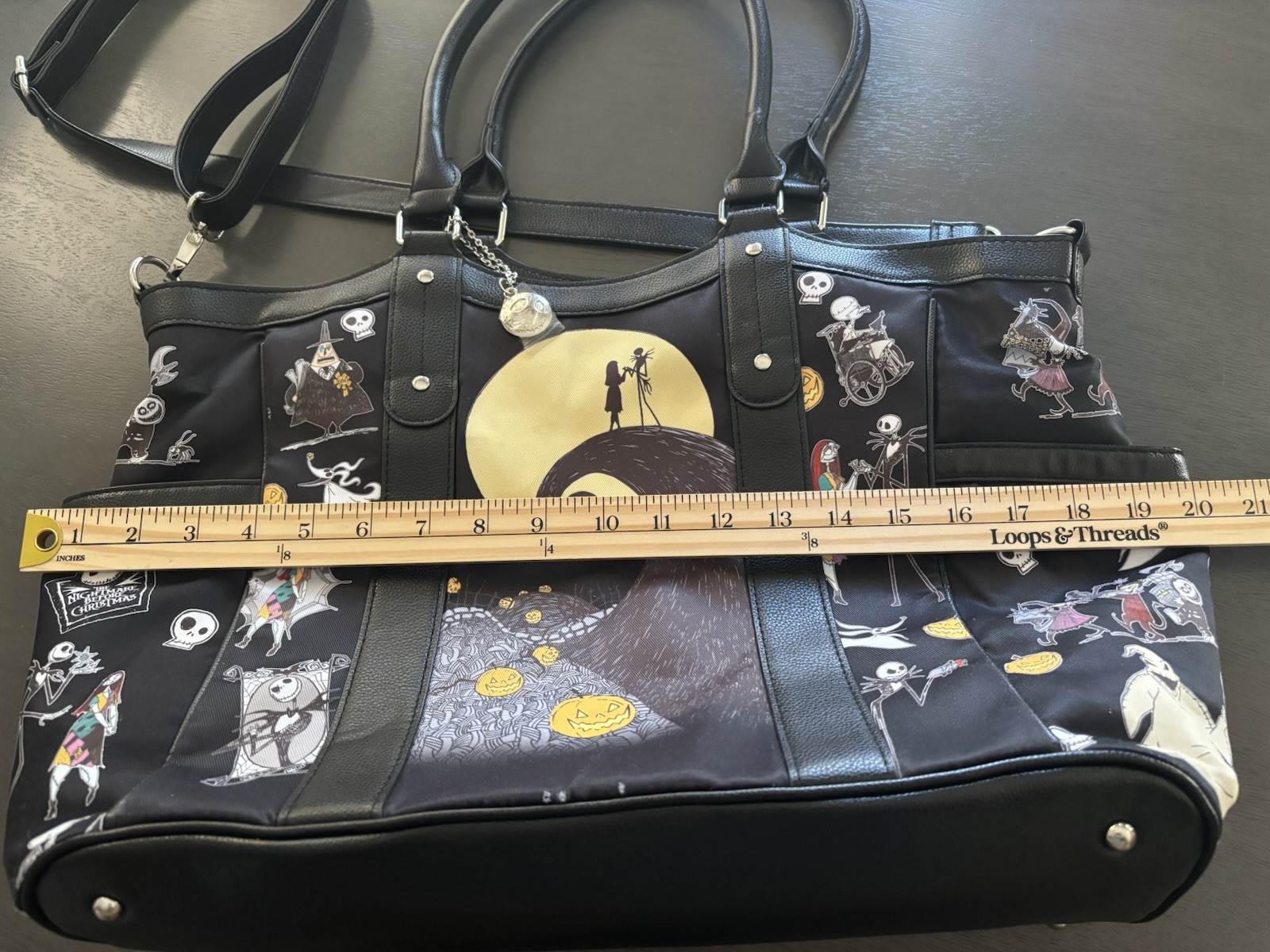 Disney The Nightmare Before Christmas Large Tote Bag & Wallet Set Black