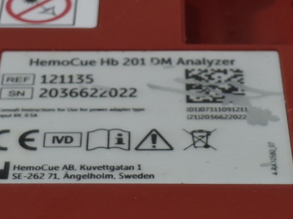 HemoCue Hb 201 DM Hemoglobin System Analyzer