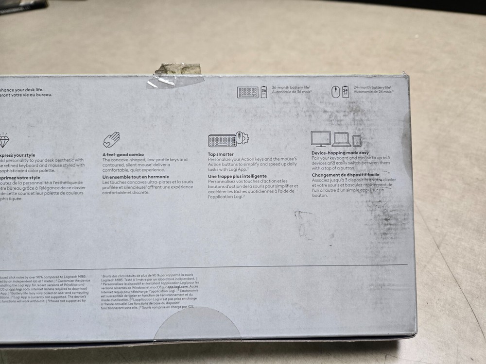 Sealed Logitech POP ICON Combo Bluetooth Keyboard and Mouse Combo C