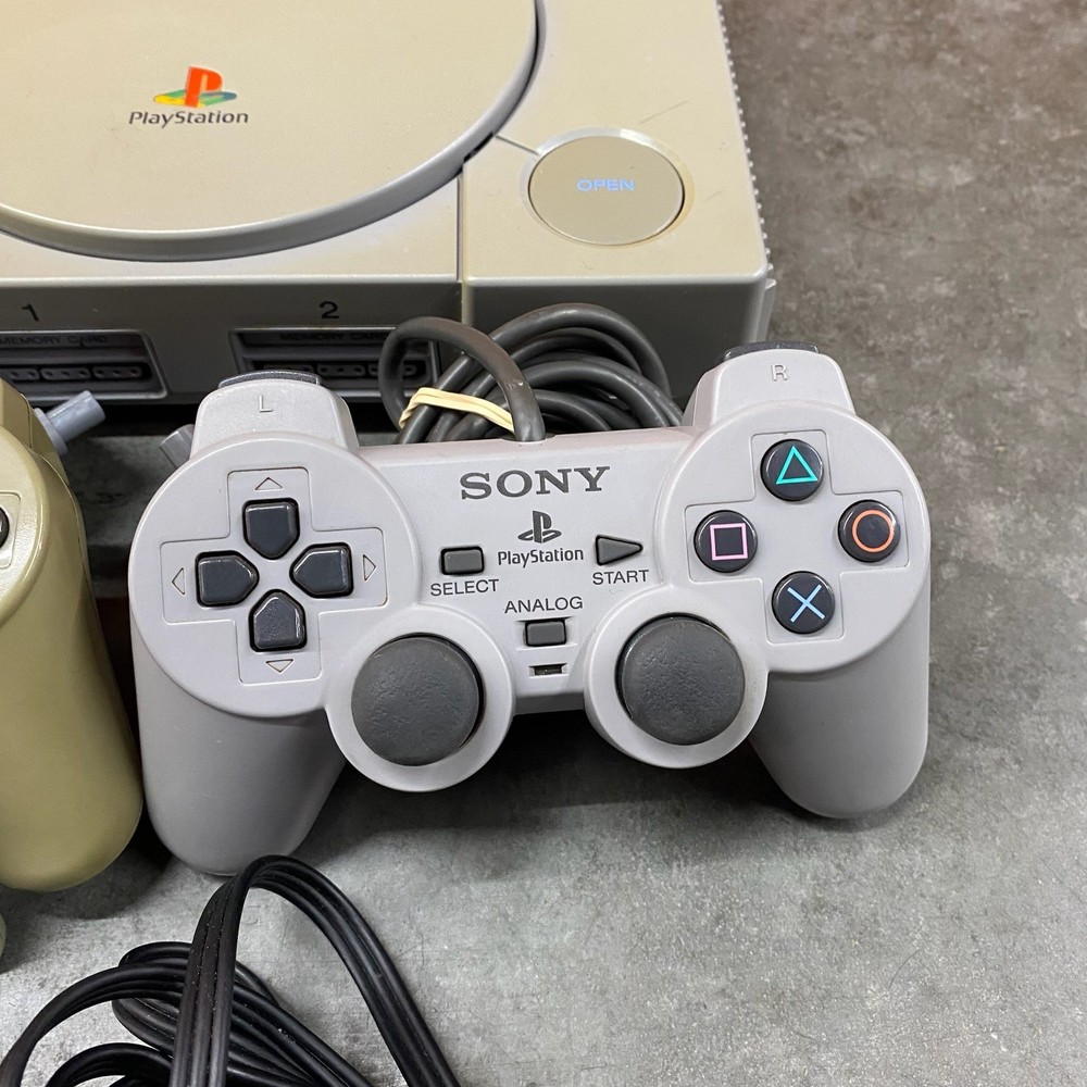 Sony PlayStation 1 PS1 Console Bundle SCPH-7501 Tested