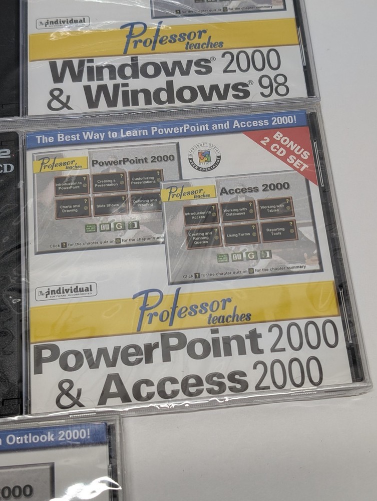 Professor Teaches Windows PC 2000 Full Disc Set - All Sealed
