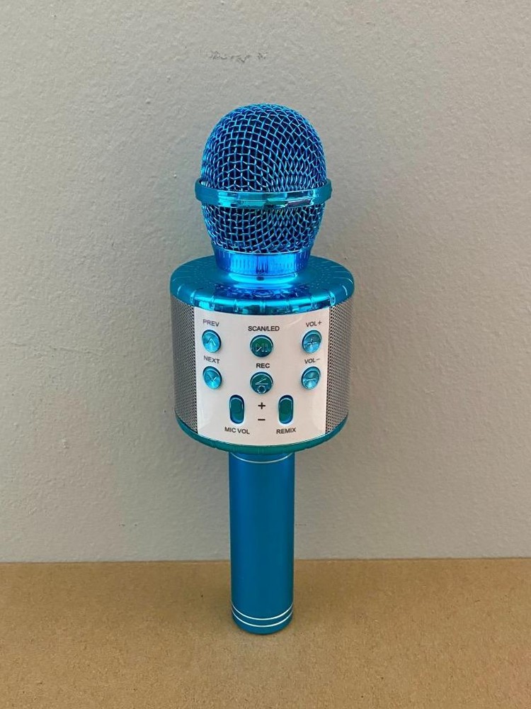 Karaoke Microphone Speaker Wireless Bluetooth Speaker Handheld Mic USB Player