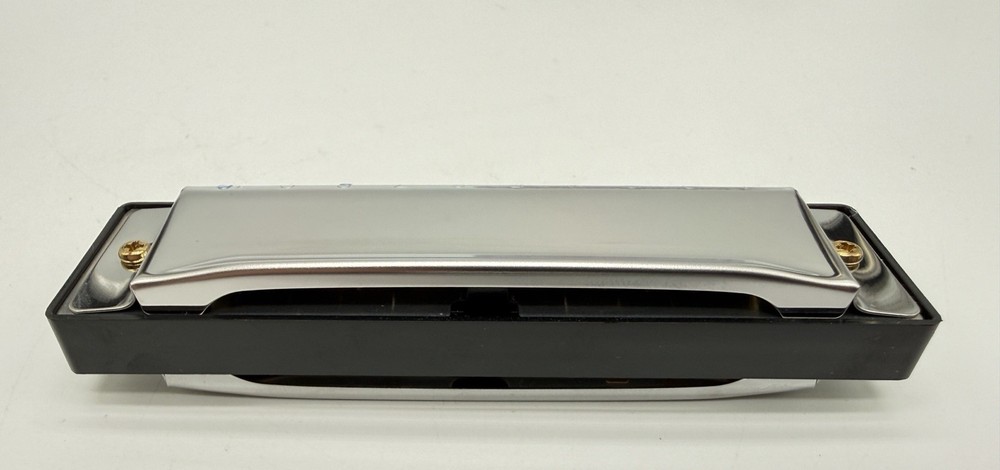 Ten Hole Harmonica with Case & Instructions