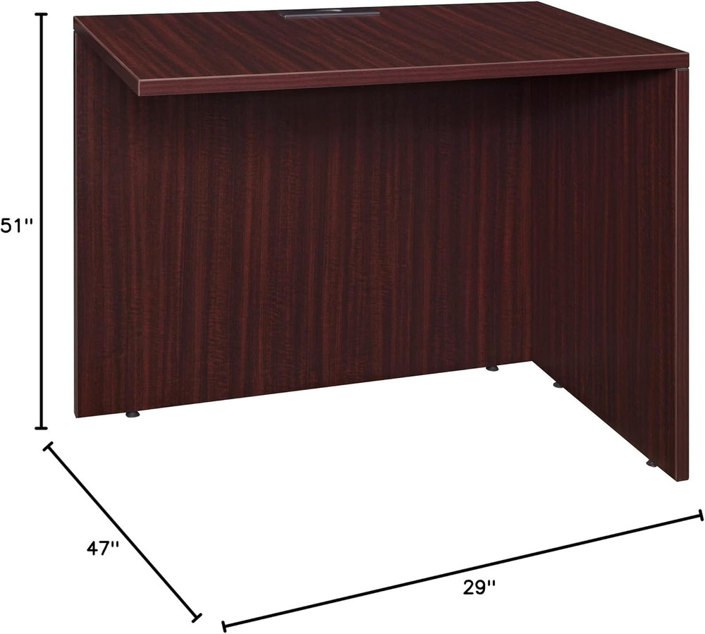 Mahogany Regency Return Shell Desk - 47" Legacy Design