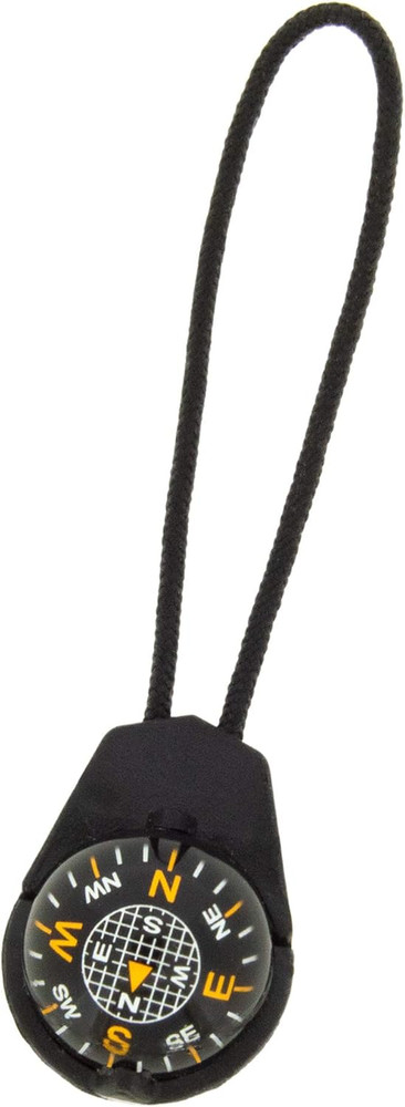 ZiprComp - Micro Ball Compass with Lanyard | Zipper Pull Compass for Jacket, Par